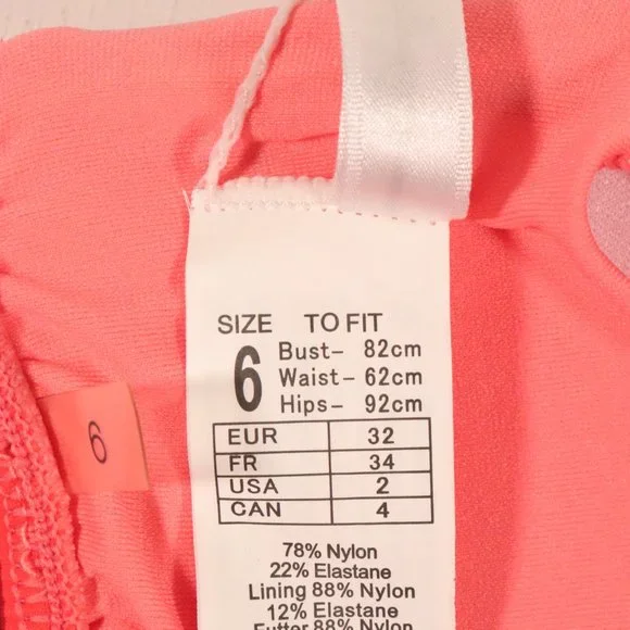 NWT Seafolly X Revolve Cut Copy Multi Strap Bralette in Tangelo - Picture 11 of 15